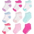 thumbnail image 1 of Rising Star Unisex Non Slip Low-Cut Grip Socks for Infants and Toddlers (9 Pack), 1 of 5