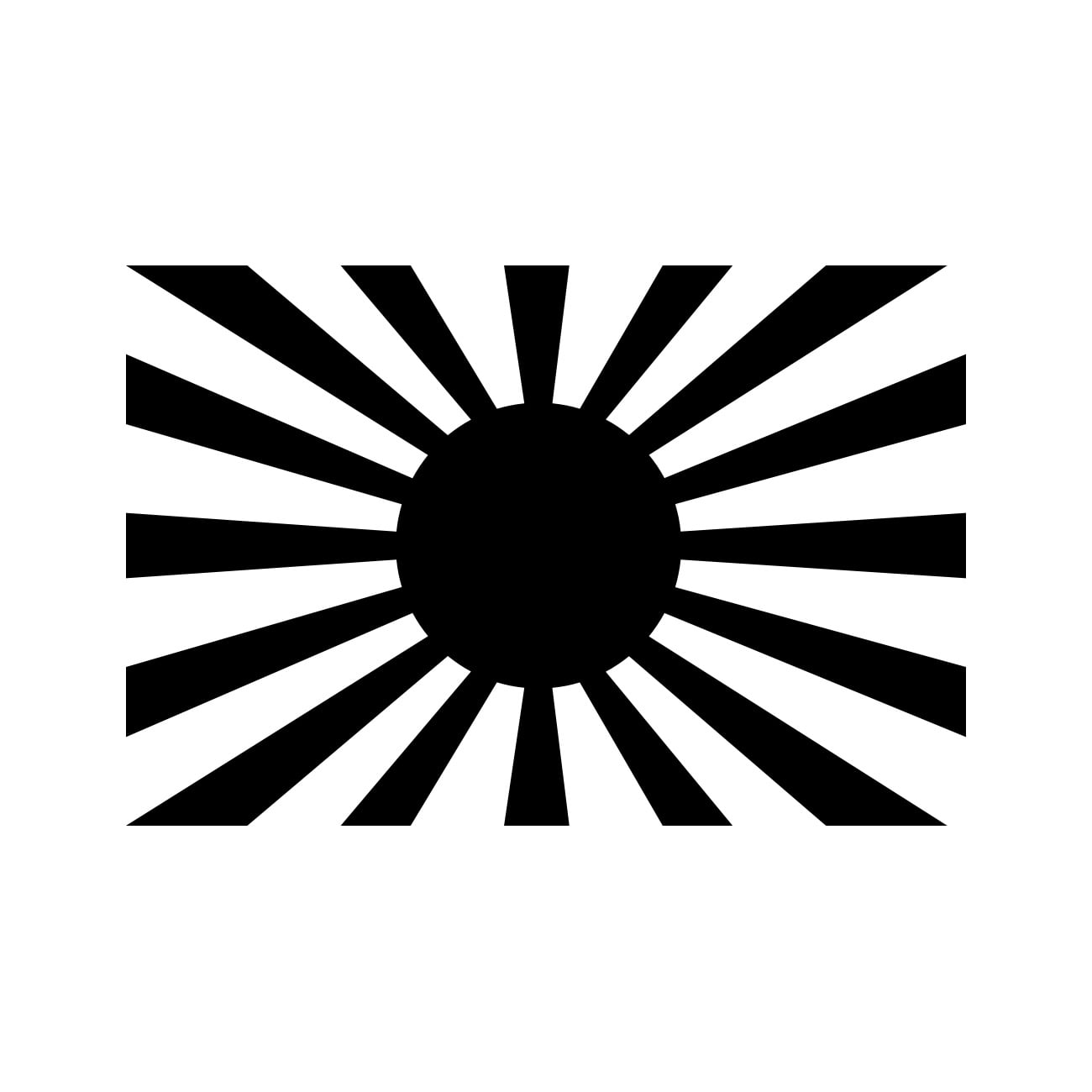 Rising Sun Flag Sticker Decal Die Cut - Self Adhesive Vinyl ...