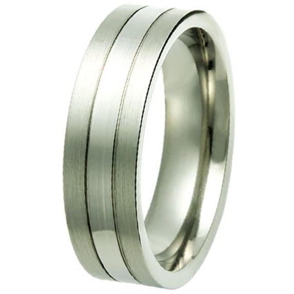 Rising Time Titanium Band Ring Size - 11
