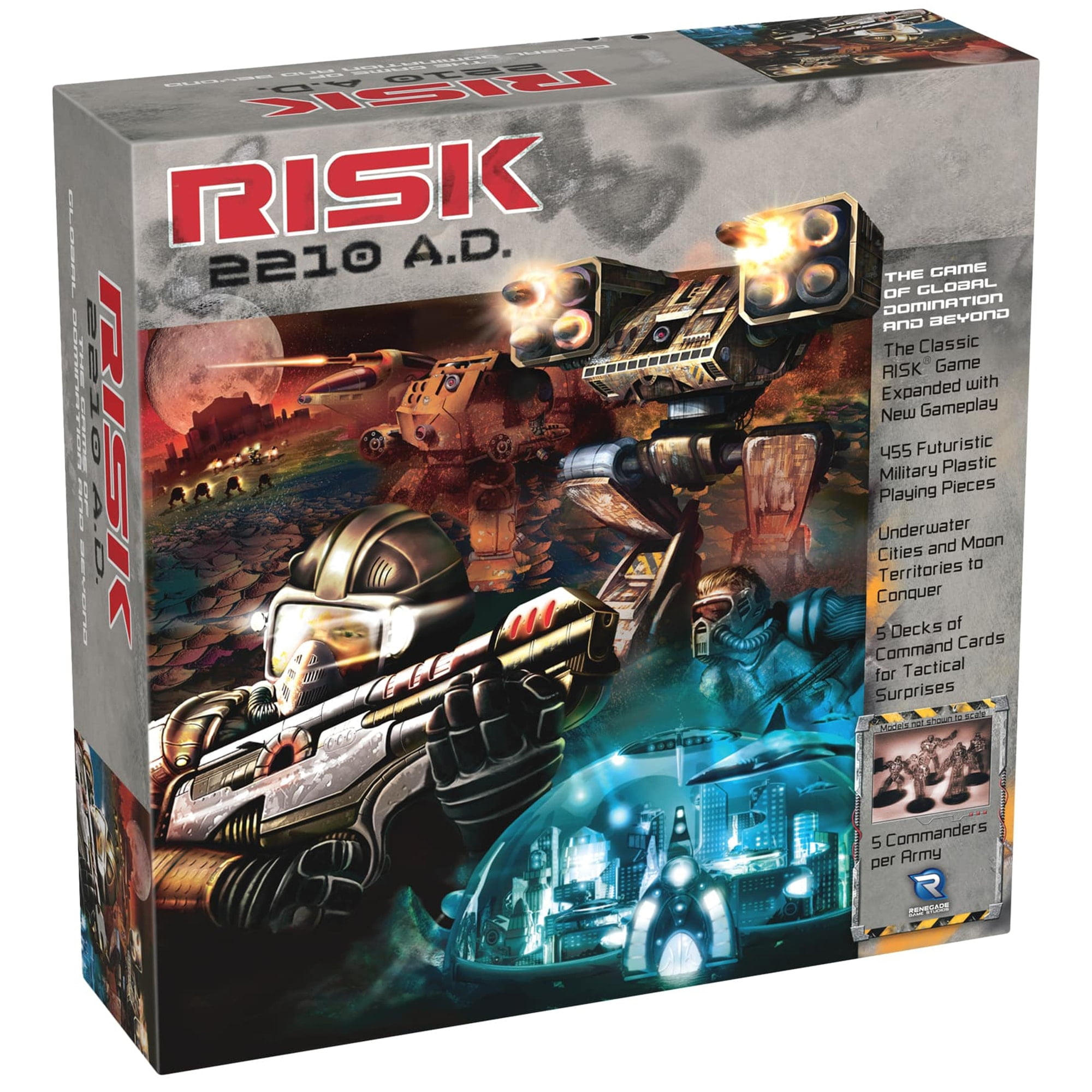 Risk 2210 A.D. Strategy Board Game, 2-5 Players