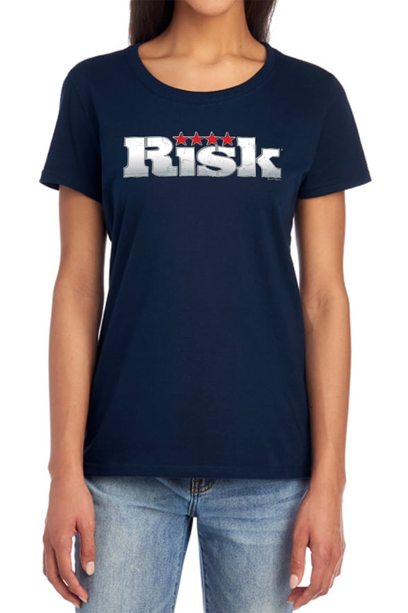 Risk Logo Women's T Shirt, Navy, X-Large