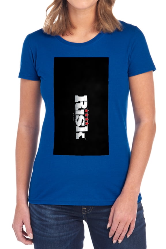 Risk Logo Women's T Shirt, Royal, Large