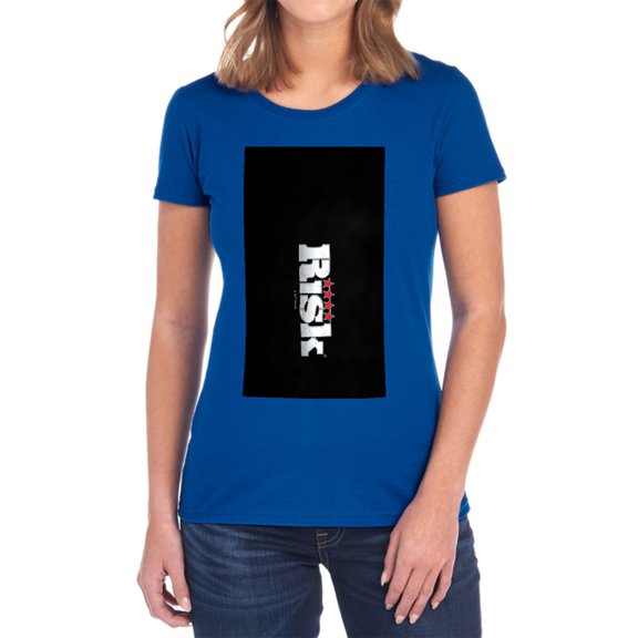 Risk Logo Women's T Shirt, Royal, Medium
