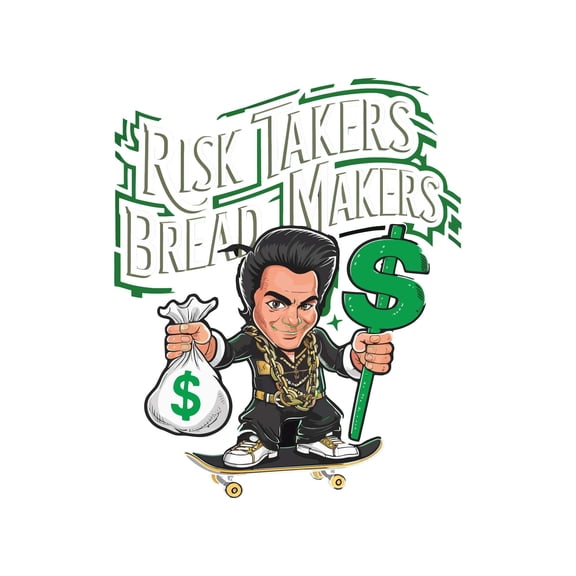 Risk Takers Bread Makers Entrepreneurial Encouraging Motivated Quote Wall Art Sticker Designs Vinyl Stickers For Home House Walls Rooms Windows Bedroom Decoration Size (12x12 inch)