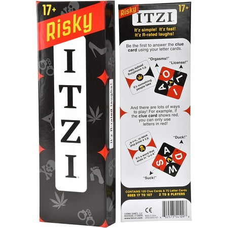 Risky ITZI - The Fast, Fun, and Twisted Word Matching Adult Party Card Game for Ages 17-107 - 2-8 Players