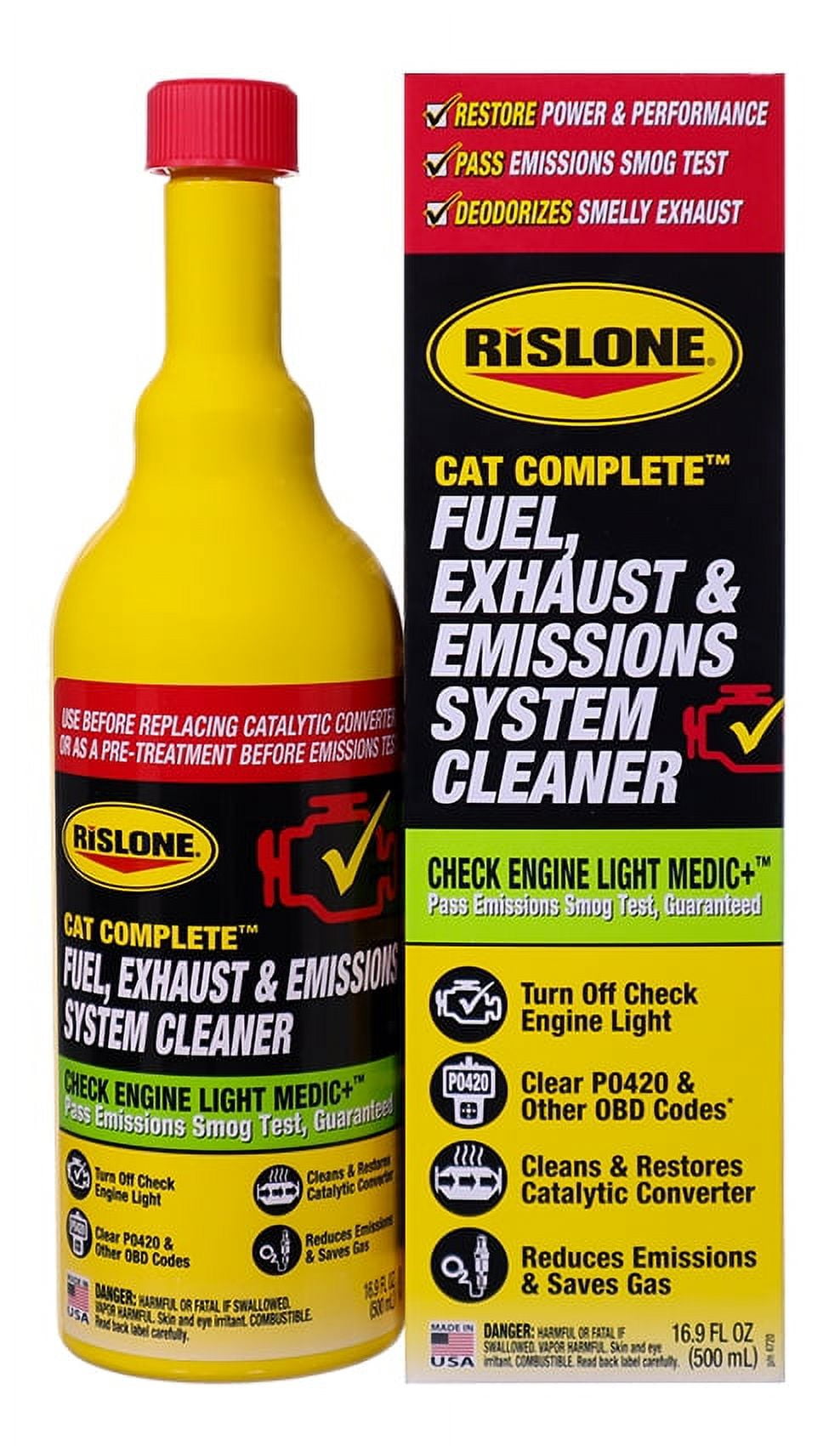 Rislone 4720 Cat Complete Fuel, Exhaust & Emissions System Cleaner, 16.