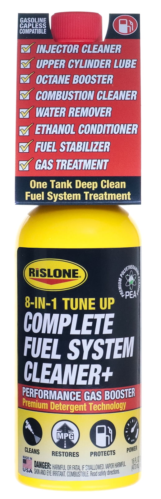 Rislone Complete Fuel System Cleaner for Gasoline, Ethanol, and Hybrid Vehicles