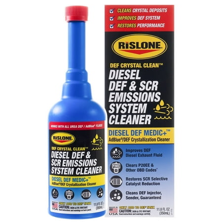 Rislone DEF Crystal Clean Diesel DEF & SCR Emissions System Cleaner Diesel Exhaust Fluid, 11.8 Fl oz