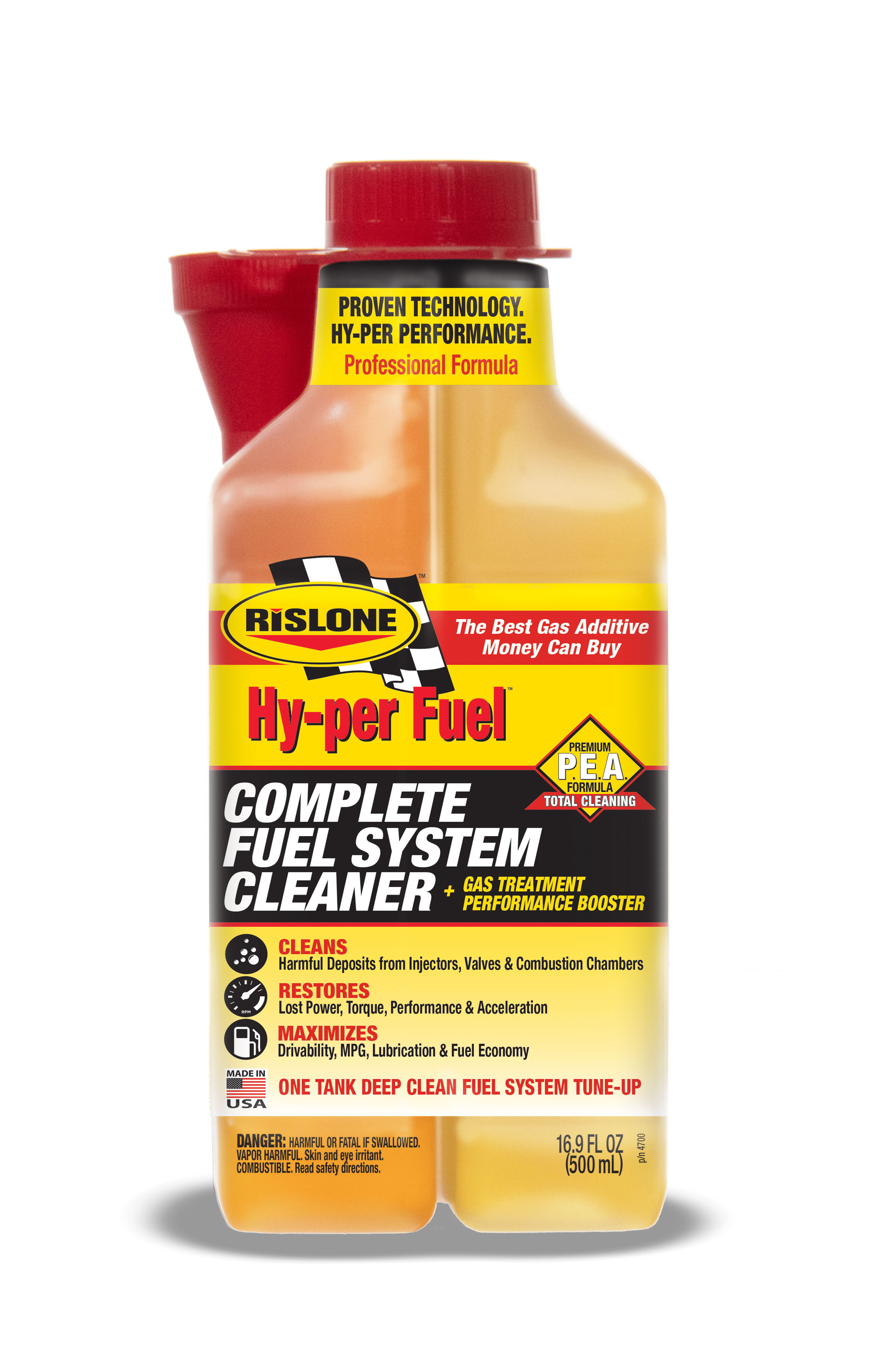 Rislone Hy-per Fuel 4700 Complete Fuel System Cleaner Gas Automotive Additive 16.9 oz