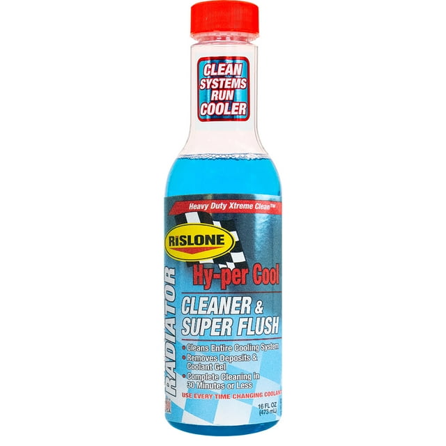 Rislone HFL400 Hyper Cool Radiator Cleaner and Super Flush, 16 oz