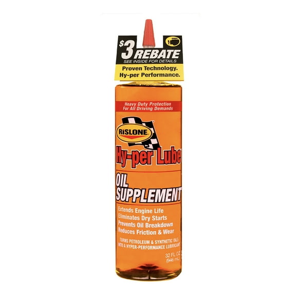 Rislone Hyper Lube Oil Supplement Automotive Additives, 32 oz
