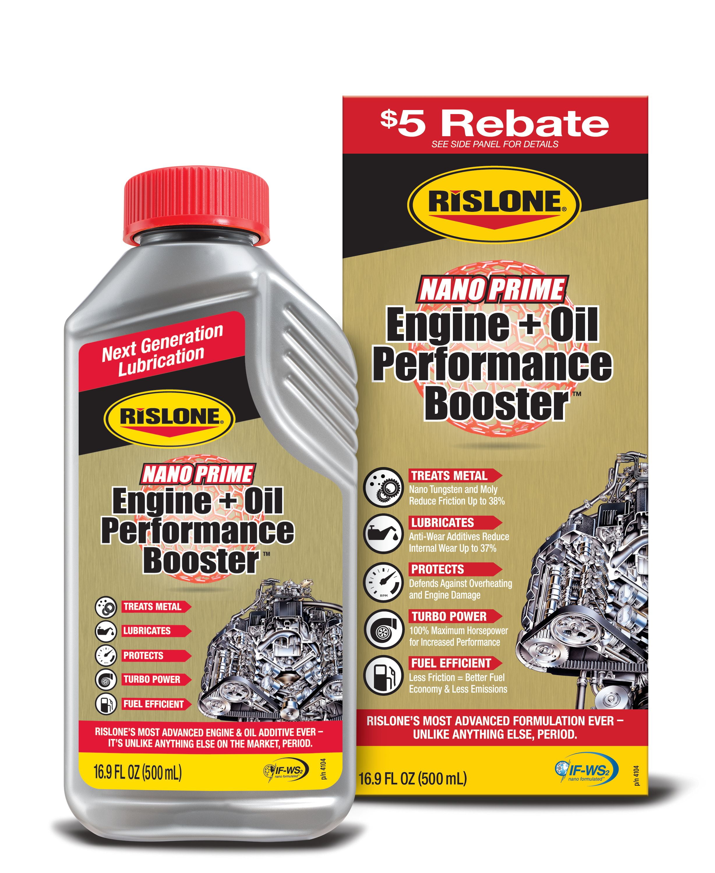 Rislone Nano Prime Engine & Oil Booster Additive 16.9 oz