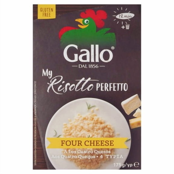 Riso Gallo My Risotto Perfetto 4 Cheese 175g, British Import (Pack of 3)