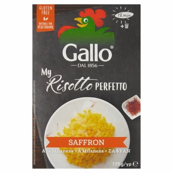 Riso Gallo My Risotto Perfetto Saffron 175g, British Import (Pack of 3)