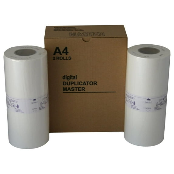 Riso S-4250 Master Rolls A4 - Compatible with EZ220, RZ220, RZ230, RZ310 Duplicators - RISS4250C - Recently Manufactured A4 Masters white
