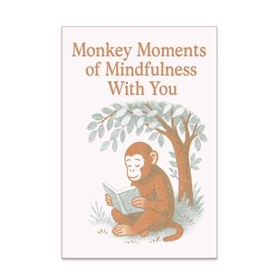 Risograph Quiet Reading Poster - Wall Decor for Meditation