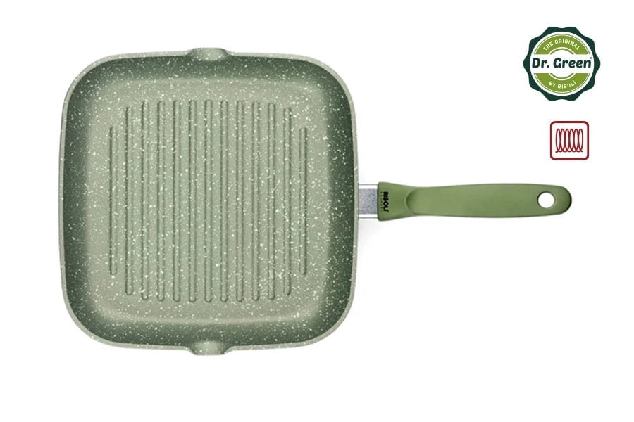 Risoli Dr. Green Stone Induction Grill With Bakelite Handle (0094BDRIN/26)