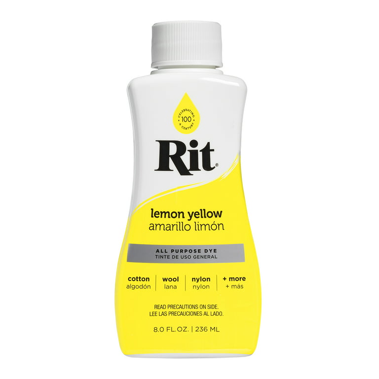 Rit All-Purpose Liquid Dye for Cotton, Linen, Rayon, Silk, Wool, 8-Ounce