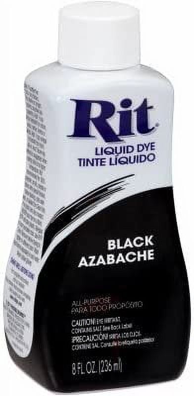  Rit Dye 88150 All Purpose Liquid Dye, Black, 8 Fl Oz