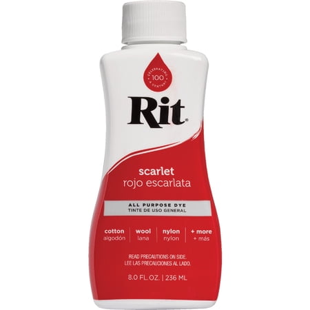 Rit All Purpose Cherry Red Liquid Fabric Dye, 8 fl oz