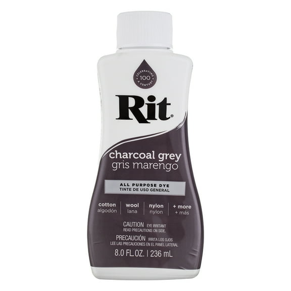 Rit All Purpose Dye, Charcoal Grey, 8 fl oz