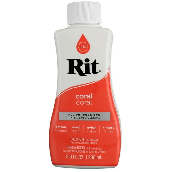 Rit All Purpose Dye, Coral, 8 fl oz