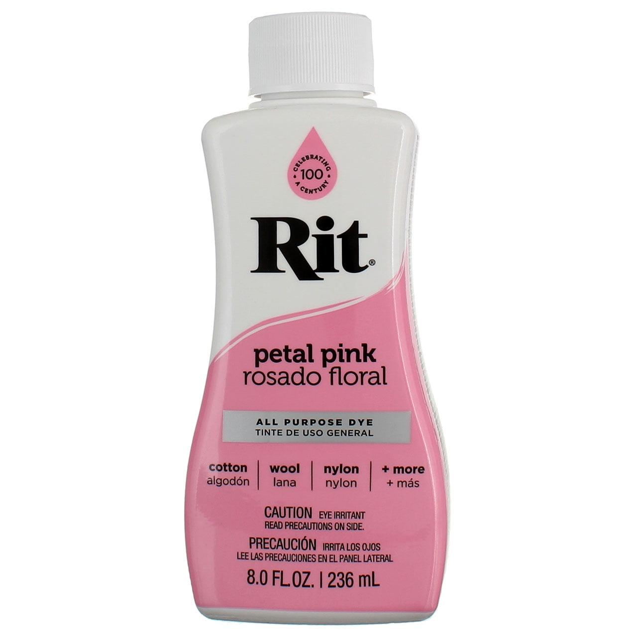Rit All Purpose Dye, Petal Pink, 8 fl oz (4 pack) (Bundle)