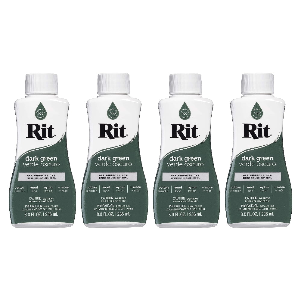 Rit Dye Liquid Dye, 8 fl oz, Dark Green, 3-Pack, Men's, Size: One Size