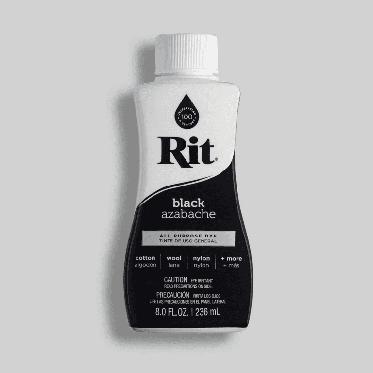 US$ 8.99 - Rit Dye Liquid – Wide Selection of Colors – 8 Oz. (Black) 
