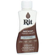 Rit All-Purpose Liquid Dye, Dark Brown, 8 fl oz 6 pack