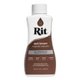 Rit Versatile NonToxic Dark Brown Liquid Dye for All Fabrics, 8 fl oz