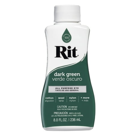 Rit All Purpose Liquid Dye, Dark Green, 8 fl oz