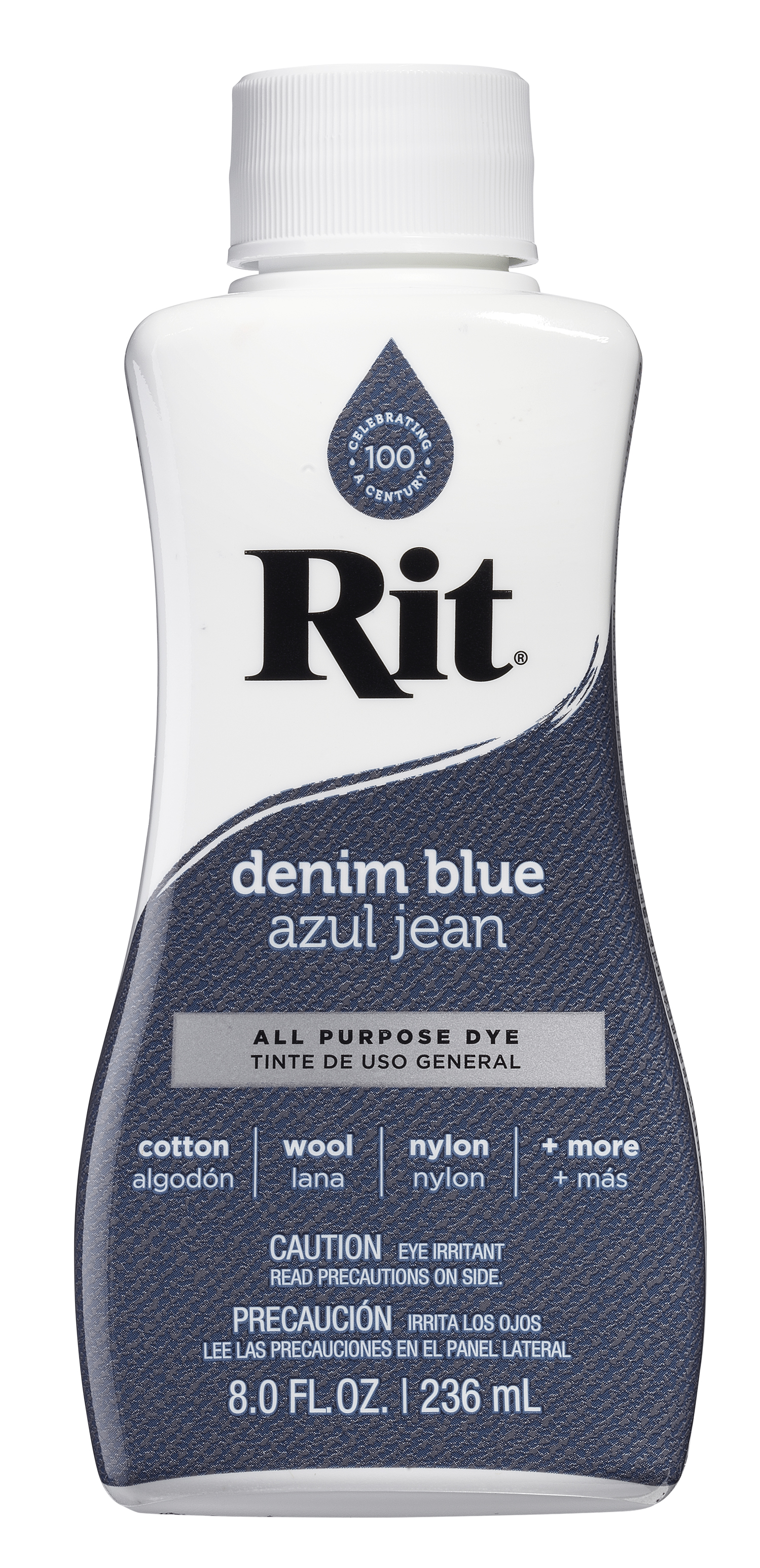 Rit All Purpose Liquid Dye, Denim Blue, 8 fl. oz. - image 1 of 11