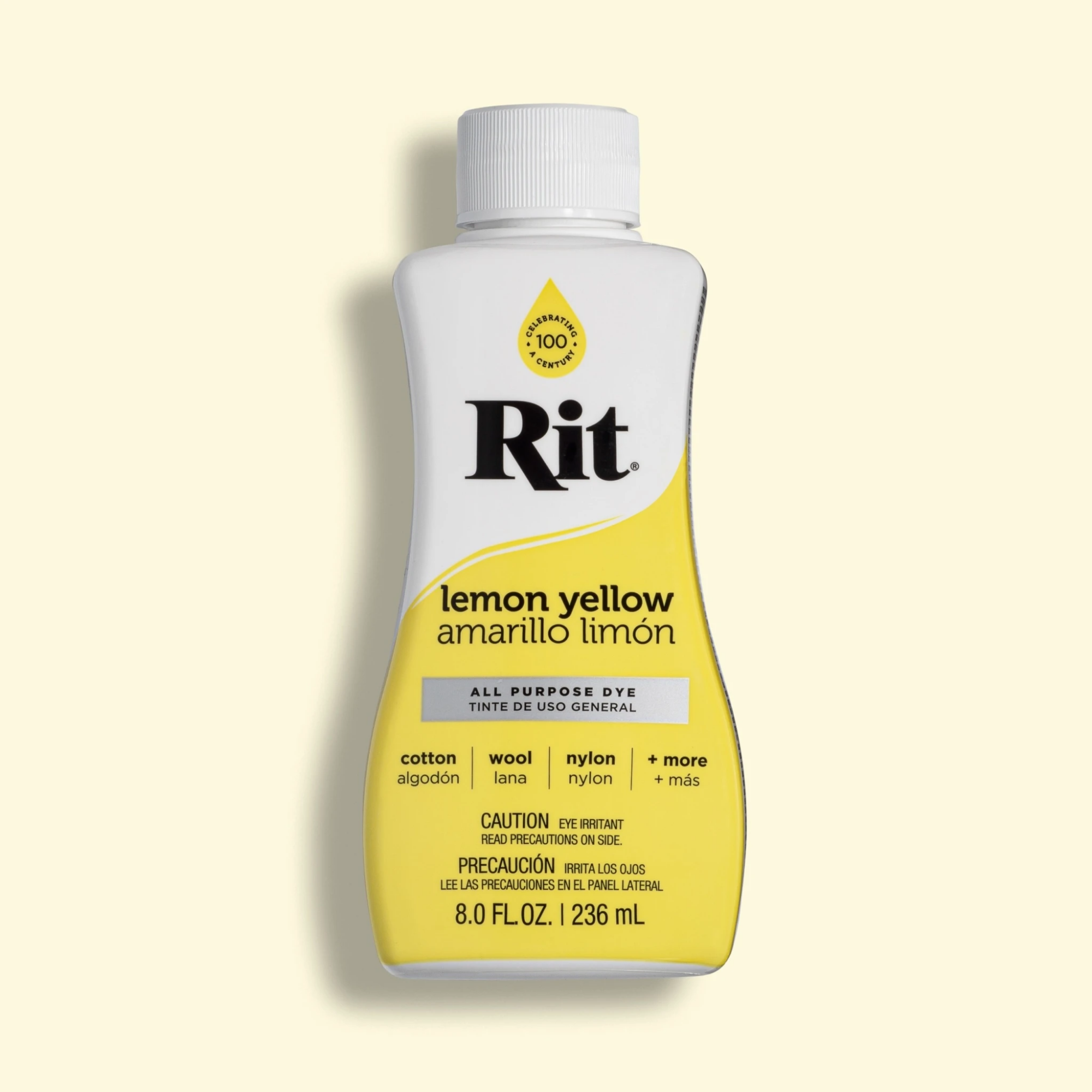Rit All Purpose Liquid Dye, Lemon Yellow, 8 Fl. Oz. - image 1 of 9