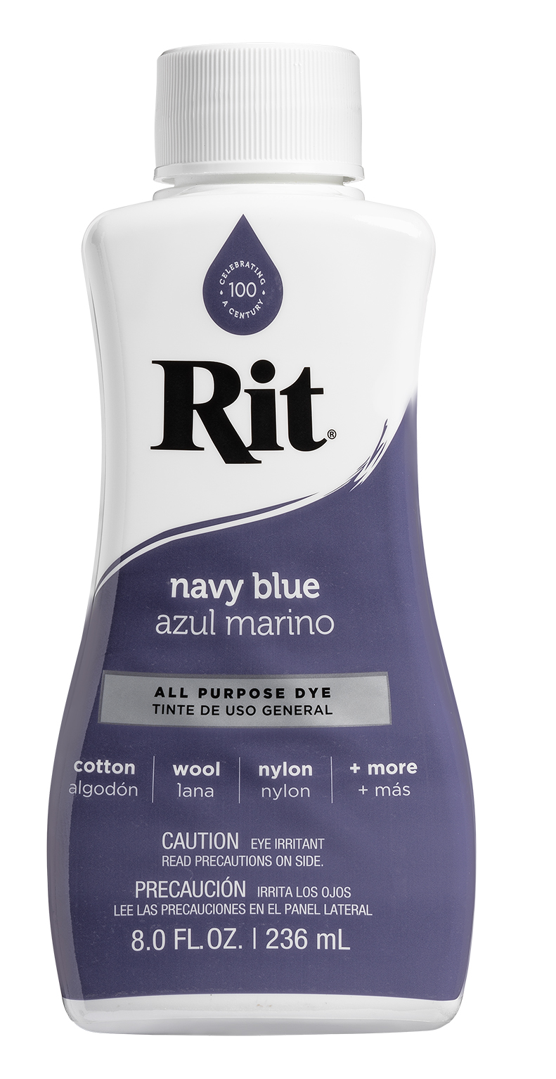 Rit All Purpose Liquid Dye, Navy Blue, 8 Fl. Oz. - image 1 of 9