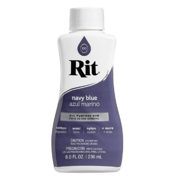 Rit All Purpose Liquid Dye, Navy Blue, 8 fl oz