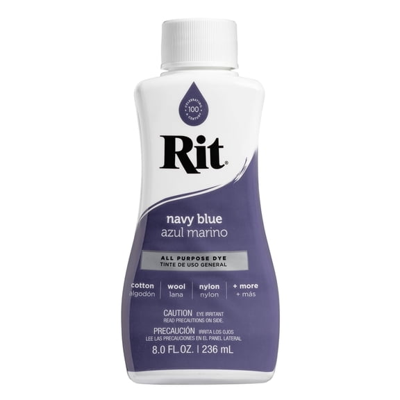 Rit All Purpose Liquid Dye, Navy Blue, 8 fl. oz.