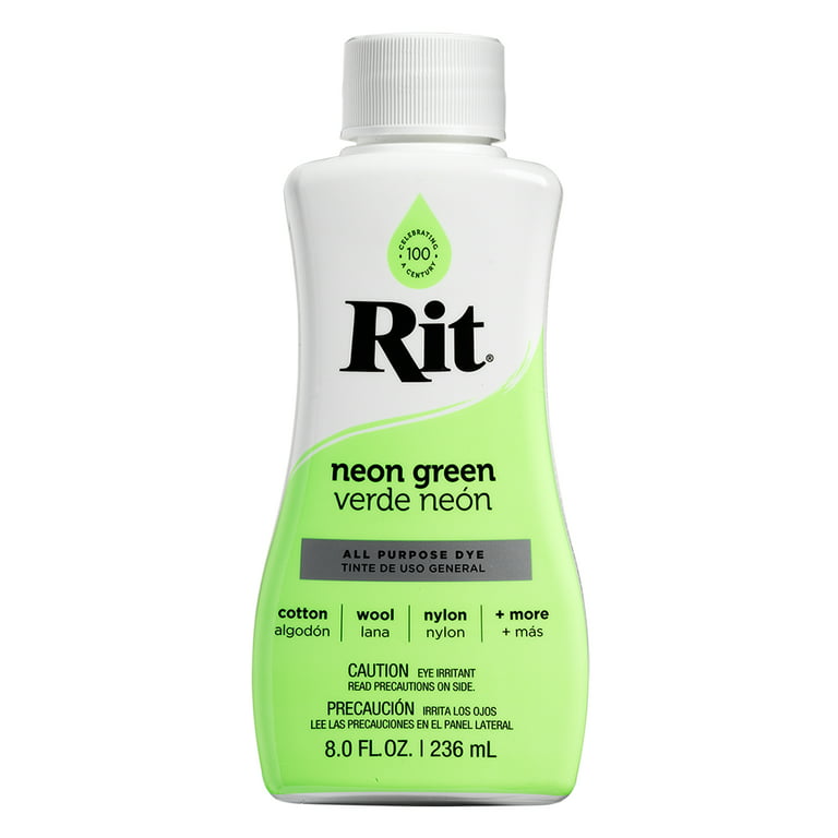 Rit Dye – 8 Oz. Liquid Fabric Dye for Clothing, Décor, and Crafts – Apple  Green with Color Fixative
