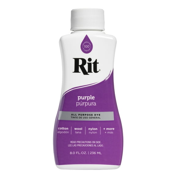 Rit All Purpose Liquid Dye, Purple, 8 Fl. Oz.