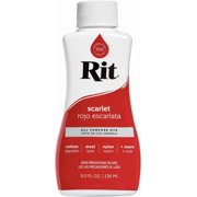 Rit All-Purpose Liquid Dye, Scarlet, 8 fl oz (2 pack)