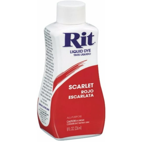 Rit All-Purpose Liquid Dye, Scarlet, 8 fl oz (4 pack)