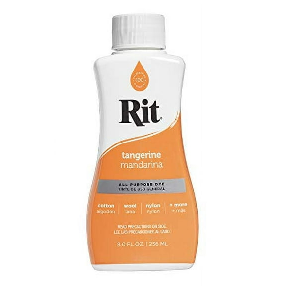 Rit All-Purpose Liquid Dye, Tangerine, 8 fl oz