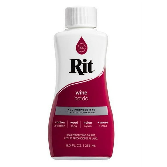 Rit All-Purpose Liquid Dye, Wine, 8 fl oz