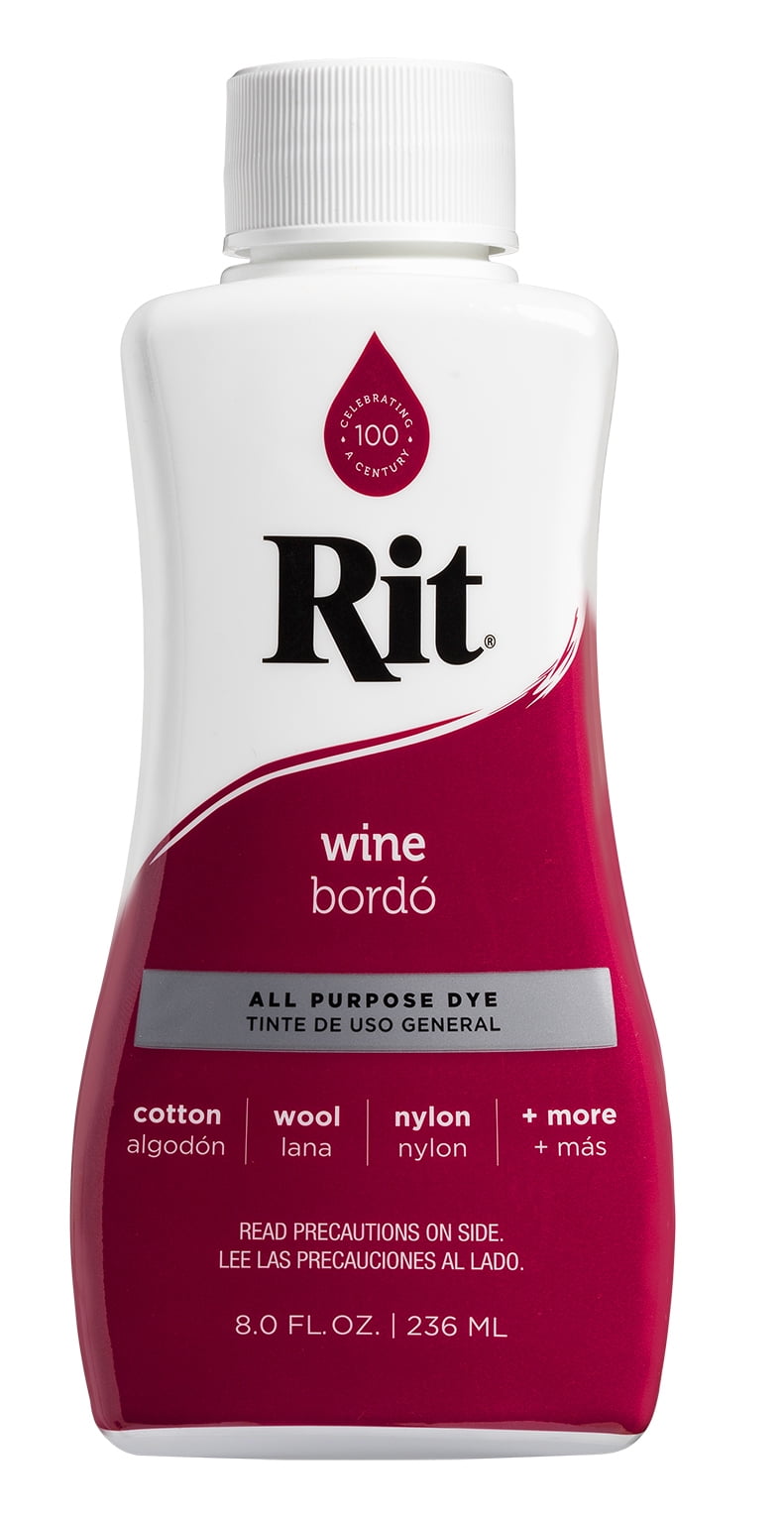 Rit All Purpose Liquid Dye, Wine 8 fl oz - Walmart.com