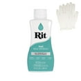 thumbnail image 1 of Rit All Purpose Liquid Dye for Cotton, Linen, Rayon, Silk, Wool, and Nylon Fabrics – Teal 8 fl oz. with Gloves Included, 1 of 4