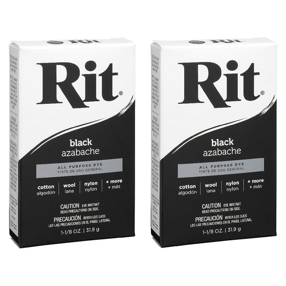Rit All Purpose Powder Dye 1-1/8 oz Black, 2 Pack