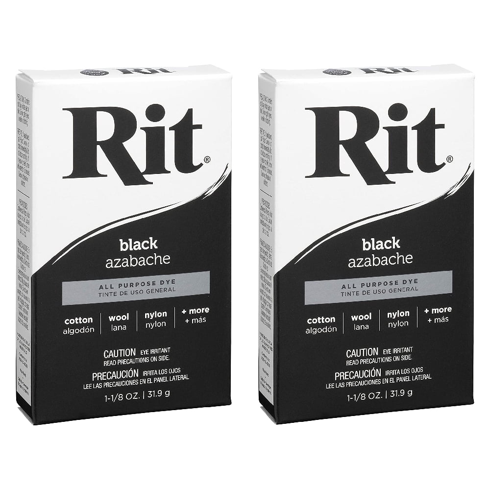  Rit Dye Powder Dye, 1-1/8 oz, Black, 10-Pack : Arts, Crafts &  Sewing
