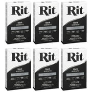 Rit All Purpose Powder Dye 1-1/8 oz Black, 6 Pack