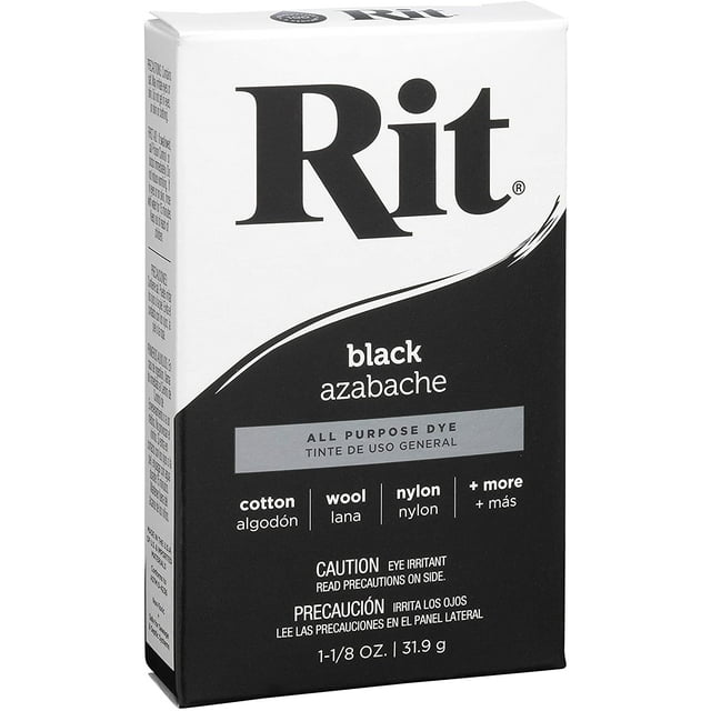 Rit All Purpose Powder Dye, Black, 1-1.8 oz