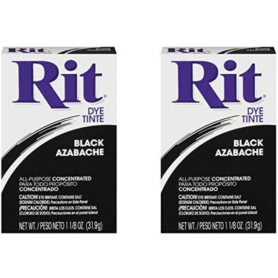 Rit All-Purpose Powder Dye, Black 2 pack